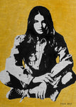 "no one knows" Original acrylic and ink painted canvas by Tom Dale - (20 X 28 inch)